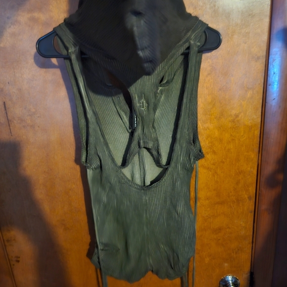 *SOLD* Dolls Kill Olive Green Jumpsuit - Picture 2 of 4